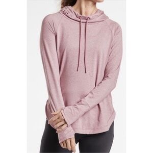 Athleta Uptempo Hoodie Sweatshirt Pink Purple Small